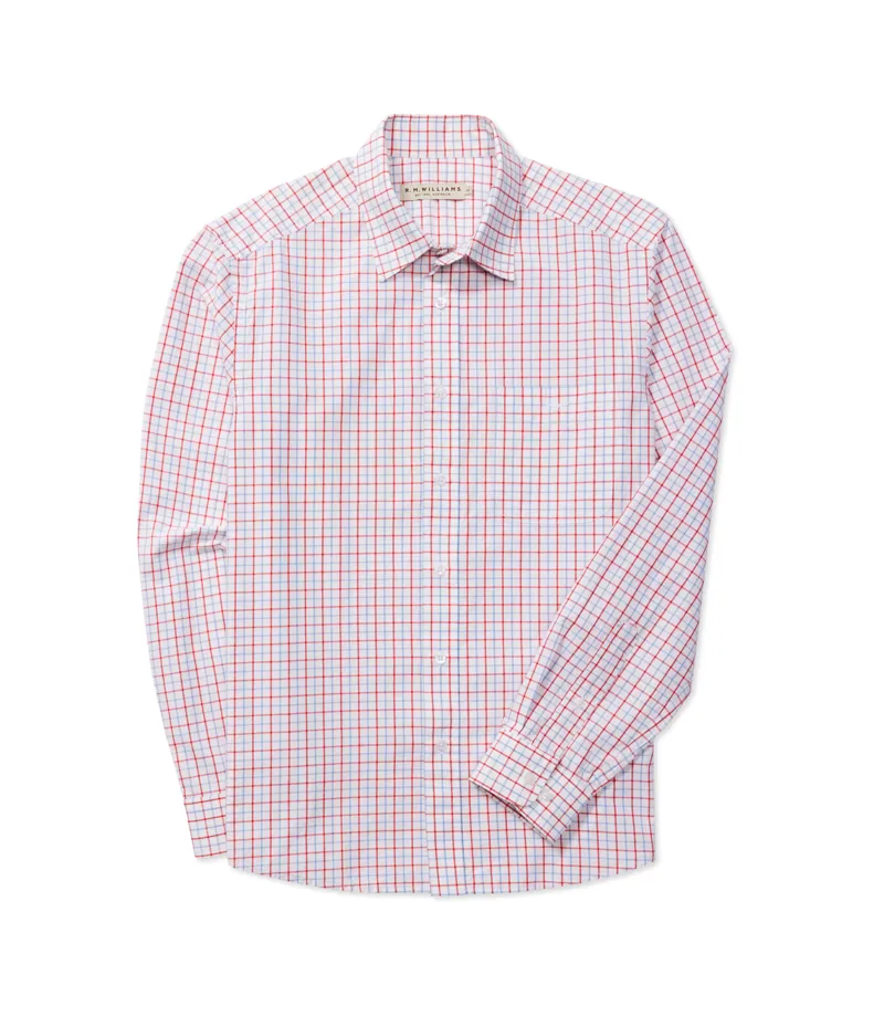 RM Williams Classic Shirt Blue White Red-6